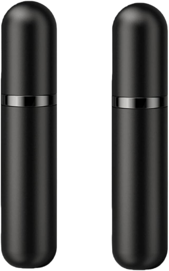 Detalle 2 de Lammcou Parfümzerstäuber 5 ml für unterwegs – auslaufsicherer Reise-Sprühzerstäuber aus Aluminium (Golden+Gray)