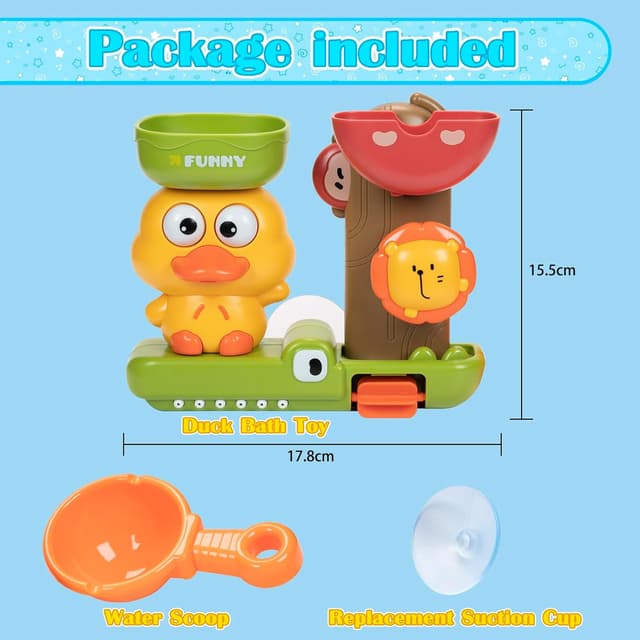 Thumbnail 5 de Bath Toys for Toddlers 3‑piece Suction Set