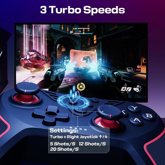 Detalle 2 de RivalPlay PC Controller mit 2-Tasten-Zuordnung inkl. Kabel & Win-Kompatibilität