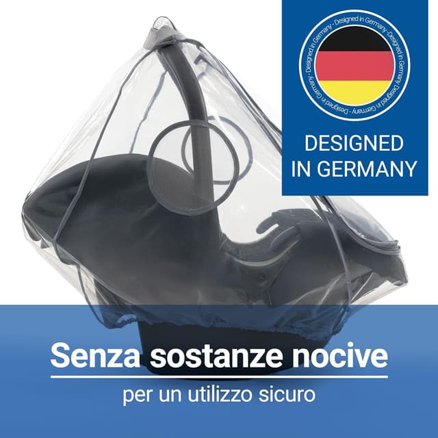 Detalle de Zamboo Parapioggia Ovetto Universale Premium con finestra ampia e cerniera