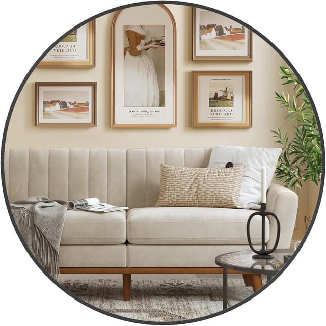 Detalle de SONGMICS LWM103BD03 Rundspiegel 76 cm