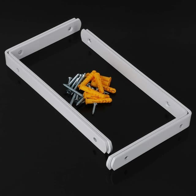 Detalle 2 de SAYAYO EJ5218W-4P – lot de 4 supports d’étagère murale en inox forme L pour fixation flottante