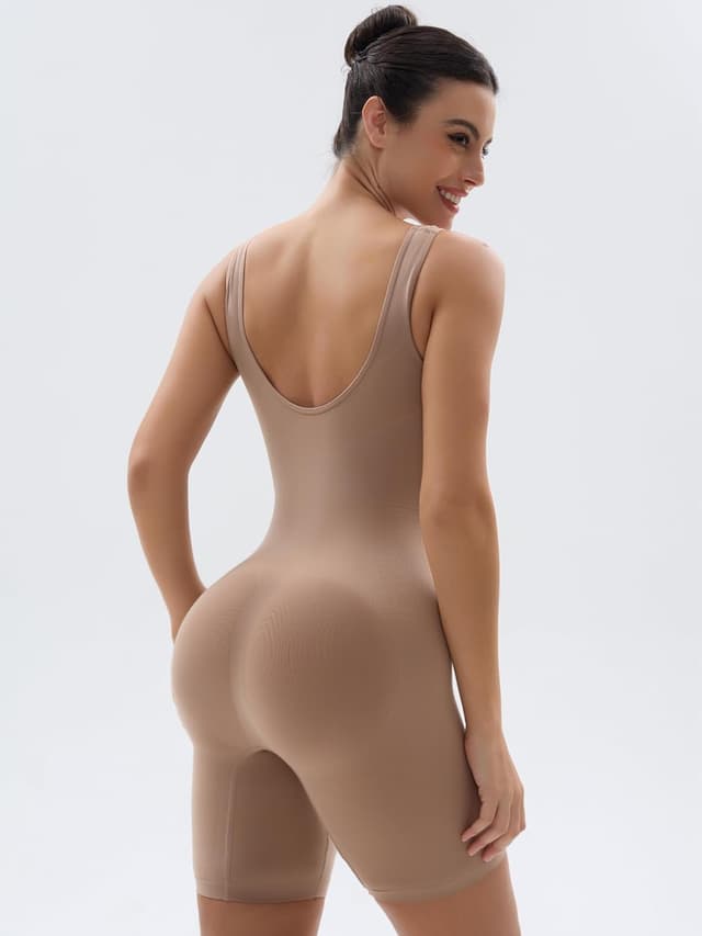 Detalle 2 de SHAPERX Shapewear Damen Bauchweg Body Shaper Overall-Shorts für Bauchkontrolle und glättende Oberschenkel