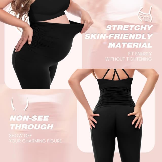 Detalle 2 de SINOPHANT Damen Umstandsleggings hohe Taille