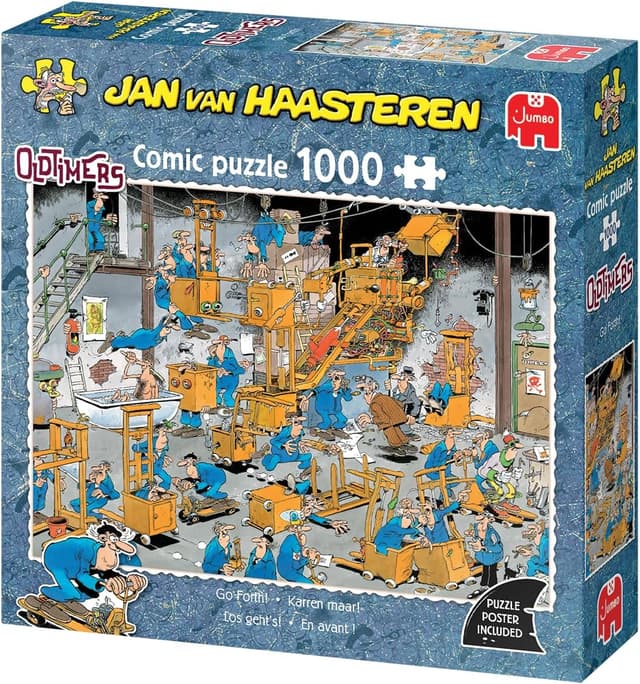 Detalle de Jan Van Haasteren Oldtimers JVH Puzzle 1000 pièces