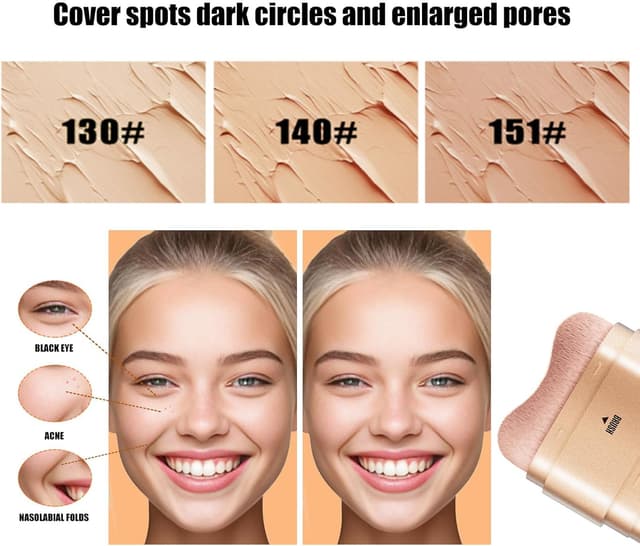 Thumbnail 3 de Correttore Catlinez 2 in 1: copre acne, imperfezioni e occhiaie con pennello morbido (40 g) naturale