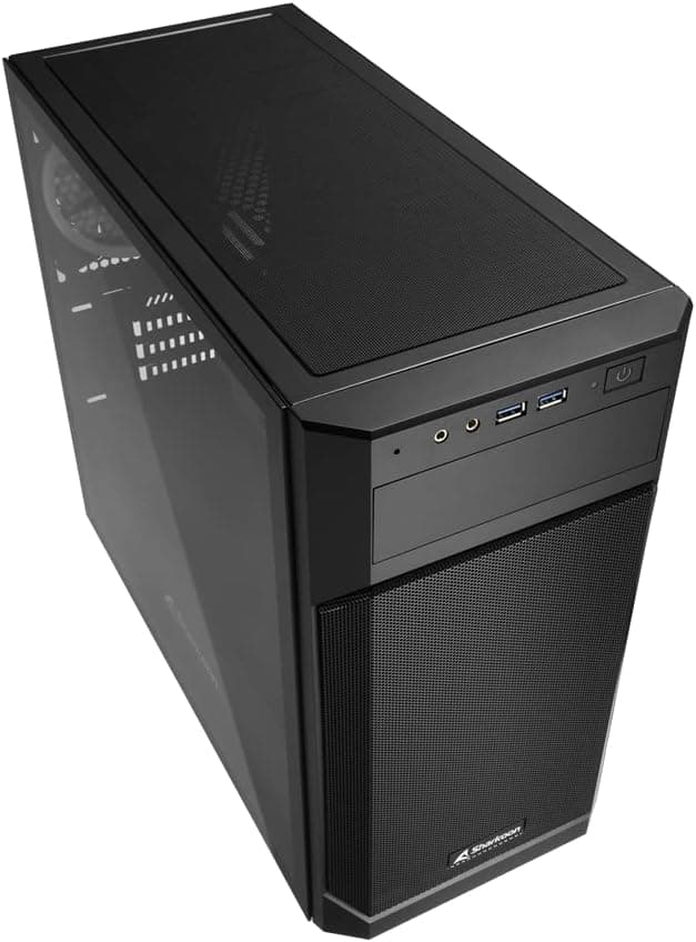 Thumbnail 2 de Sharkoon V1000 RGB mATX Gehäuse 40 cm Grafikkartenlänge