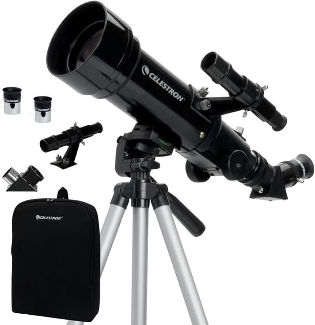 Detalle de Celestron 21035-ADS Travel Scope 70 refractor telescope kit with backpack (Black)