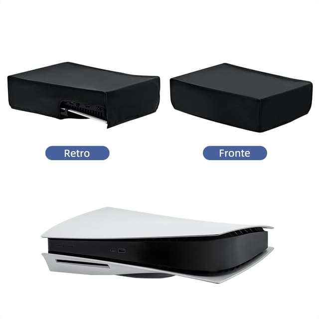 Detalle de Tolesum custodia protettiva antipolvere e antigraffio orizzontale per PS5 Digital Edition e Ultra HD (non per PS5 Slim/PS5 Pro)