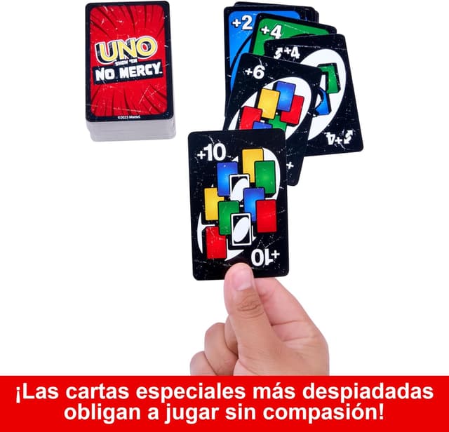 Thumbnail 3 de Mattel Games UNO No Mercy 🎲 - Juego de Cartas Despiadado