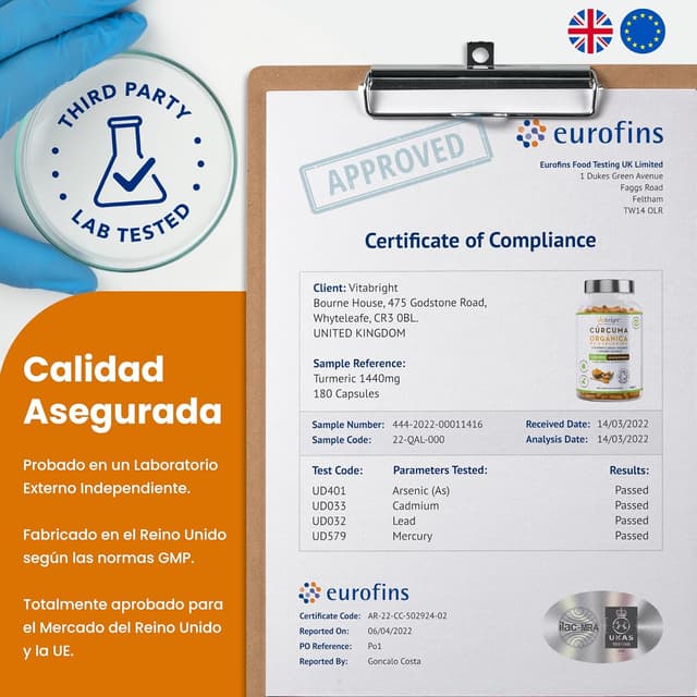 Thumbnail 4 de VitaBright Curcuma con Jengibre y Pimienta Negra 🧡