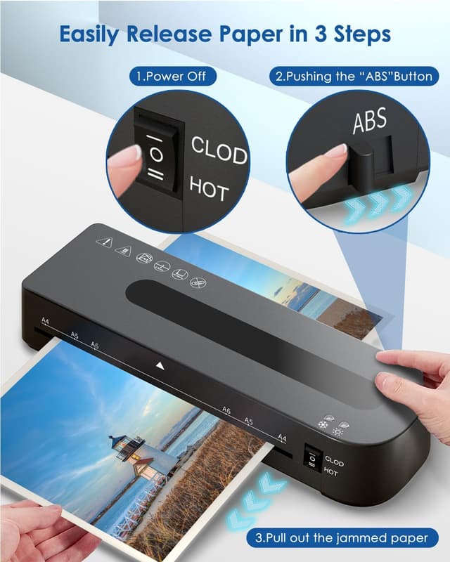 Thumbnail 6 de MAXDONE A4 thermal laminator 1-2 min warm up