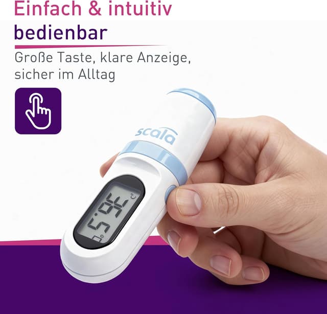 Detalle de Scala SC 8271 thermomètre fièvre infrarouge frontal sans contact