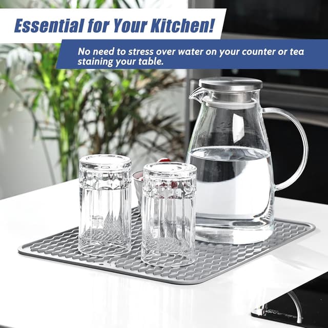 Detalle 2 de KitchenRaku Abtropfmatte 30x40 cm aus Silikon