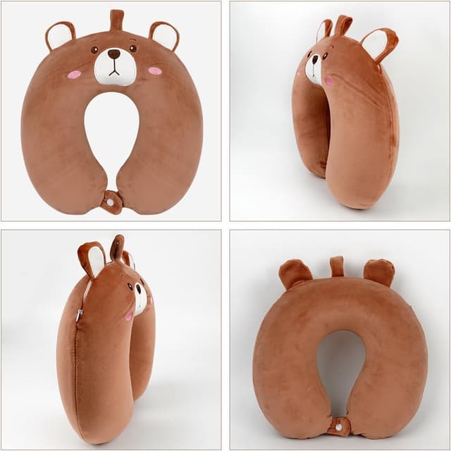 Thumbnail 3 de Wishstar Reisekissen Bär Kind Nackenkissen