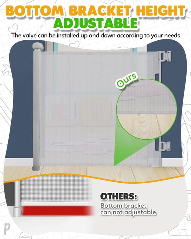 Thumbnail 2 de Trongle Stair Gate 85 cm tall extendable barrier for pets and babies