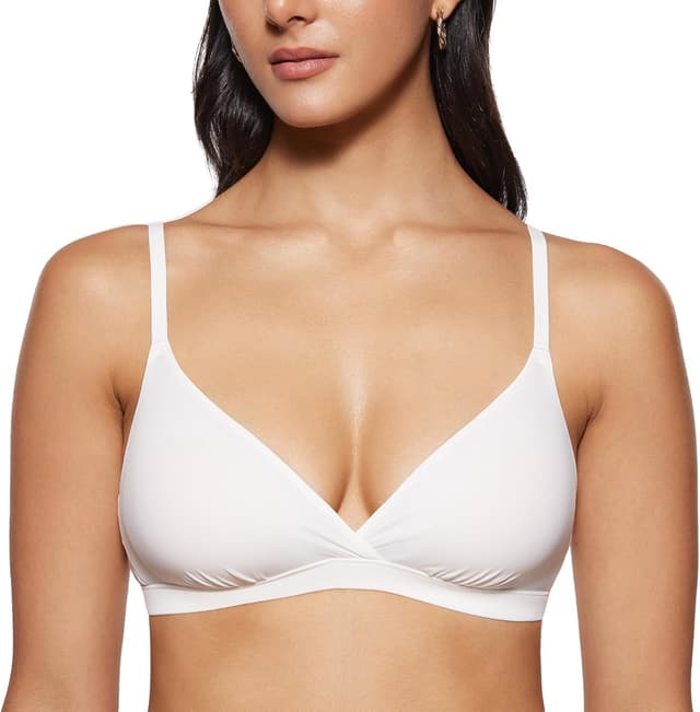 Thumbnail 6 de INLYRIC soutien-gorge femme sans armature triangulaire, col en V, sans rembourré