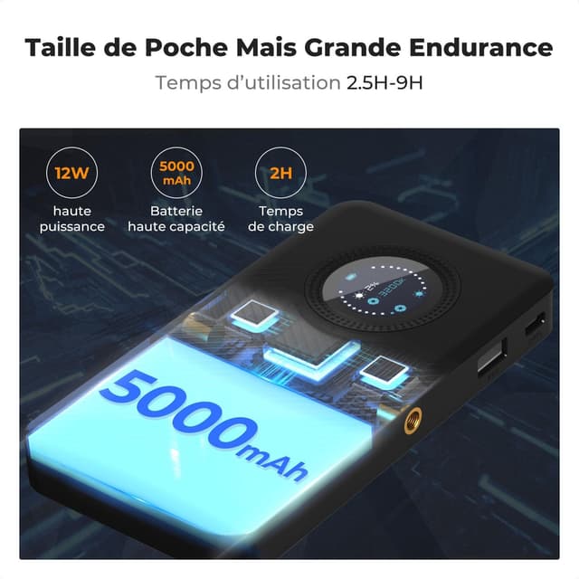 Thumbnail 5 de K&F CONCEPT 135 LED RGB Video Light 5000mAh