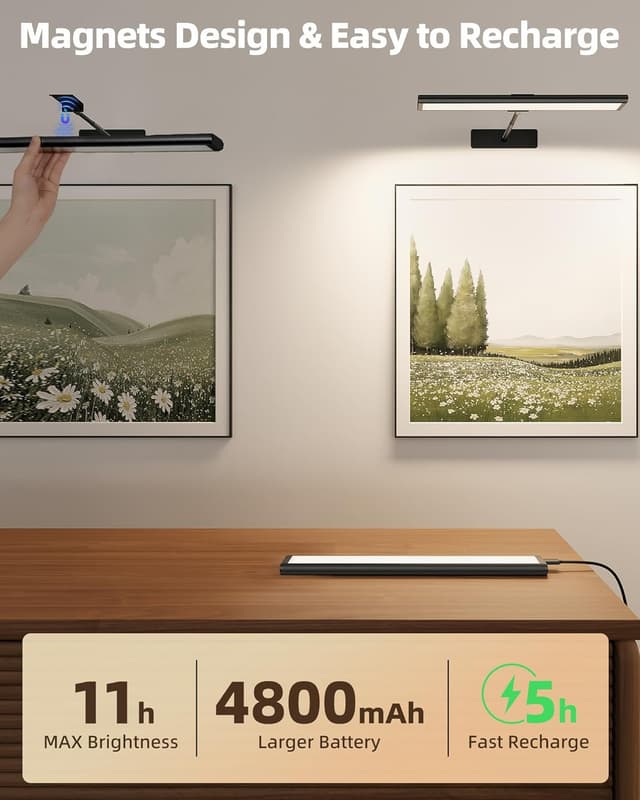 Detalle de EZVALO Picture Light 4800mAh for Wall