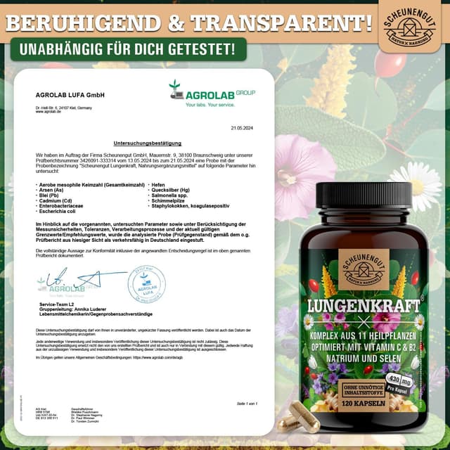 Thumbnail 5 de LUNGENKRAFT® Lungenkraut Kapseln 120 Stk