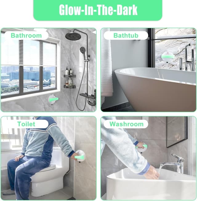 Thumbnail 3 de 2 Paquete Seguridad Agarraderas Baño con Ventosa 250 lb