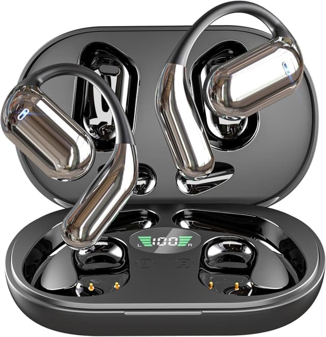 Detalle de Paekole Open Ear Bone Conduction Wireless Earbuds (Bluetooth) for Fitness & Running