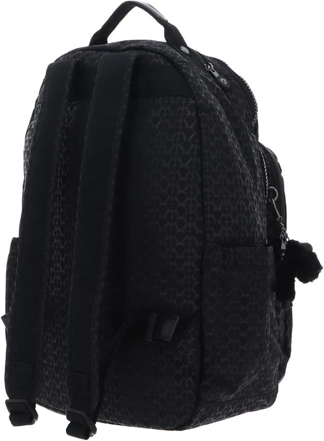 Detalle 2 de Kipling Seoul Mochila grande Signature Emb, negro