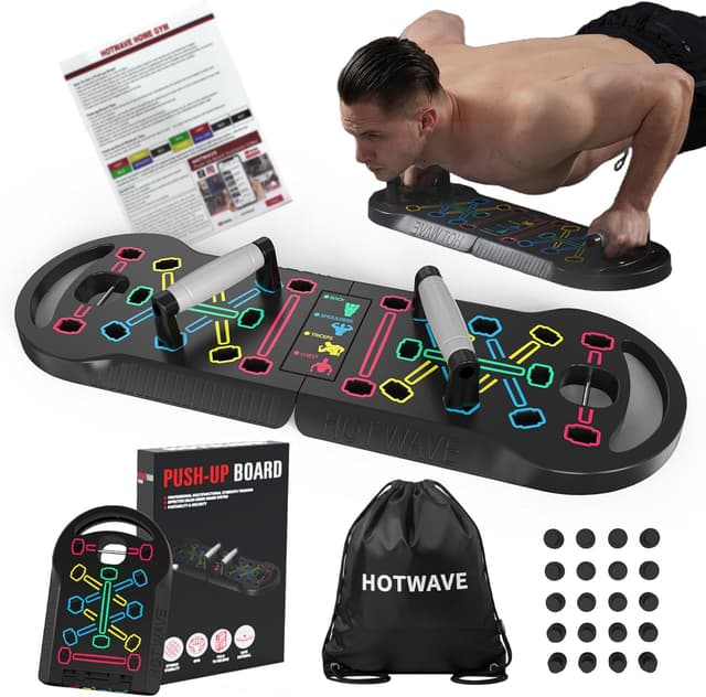 Detalle de HOTWAVE Push Up Board 20-in-1 🏋