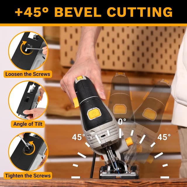 Thumbnail 5 de DEKOPRO Power Jig Saw 800W with 10 blades ðŸ›