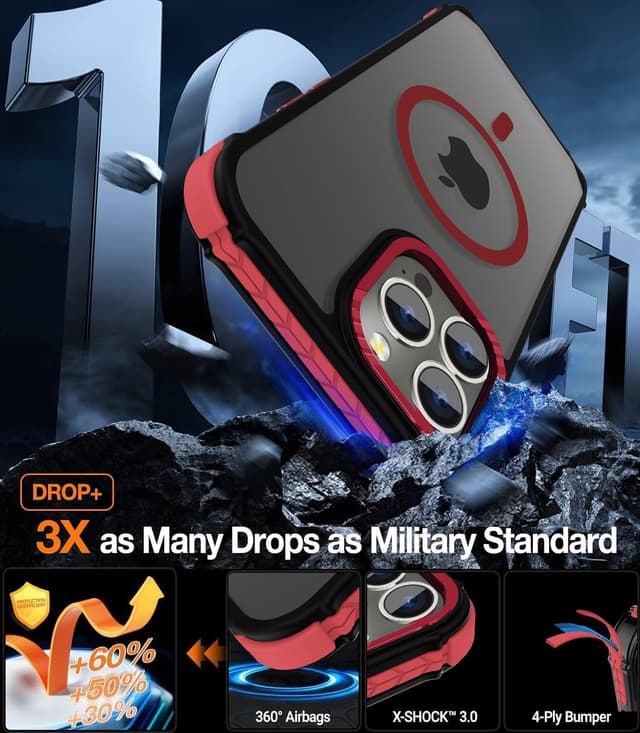 Thumbnail 2 de DEERLAMN Strong Magnetic Case for iPhone 15 Pro Max