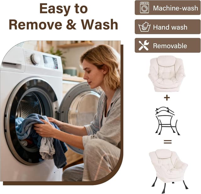 Thumbnail 3 de Welnow Lazy Chair with Ottoman 400 lb capacity