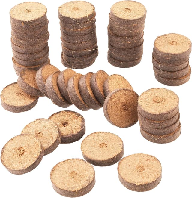 Detalle de Masidef (Würth Group) Sunflower FLOR79145 pastiglie in fibra di cocco per piantine, 50 pezzi