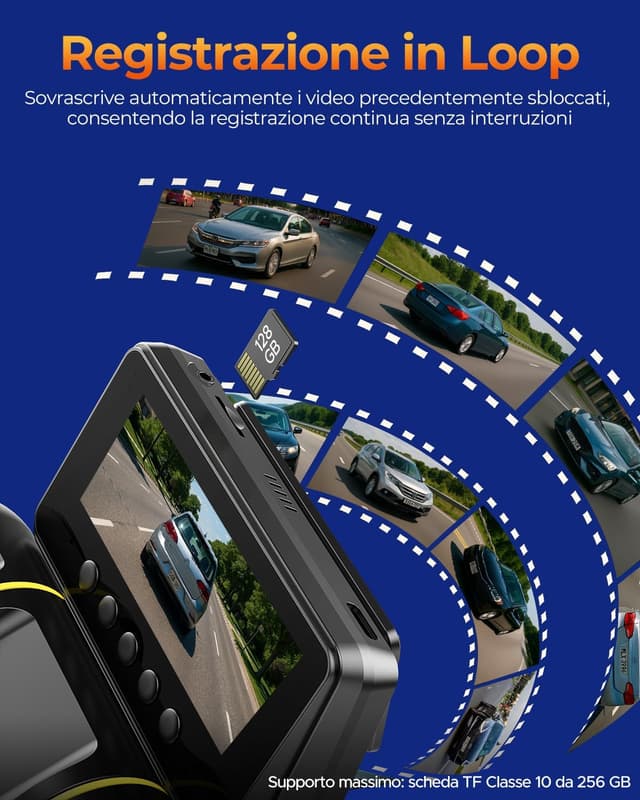 Thumbnail 6 de Volam 360° 4 Canali Dash Cam Auto 1080P