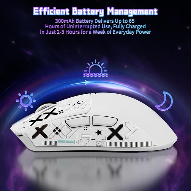 Thumbnail 6 de ATTACK SHARK X11 SE wireless gaming mouse (BT/2.4G/USB-C) with PAW3311 sensor and 65 hours battery