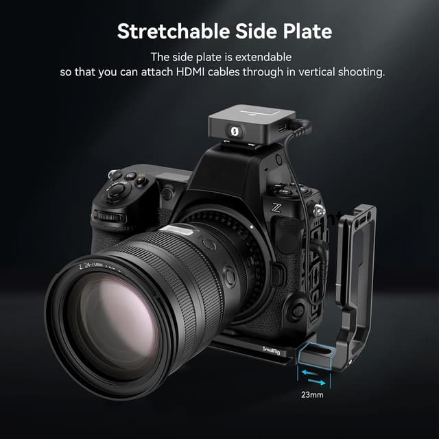 Detalle 2 de SmallRig Z8 L-Bracket für Nikon Z 8 (3942) – Schnellwechsel für Arca, Wechsel horizontal/vertikal