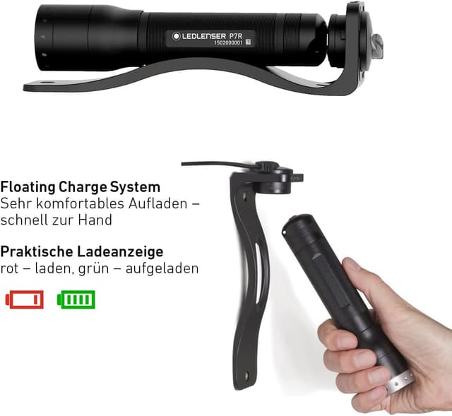 Detalle 2 de Ledlenser P7 Rechargeable Taschenlampe 1000 Lumen 🔦