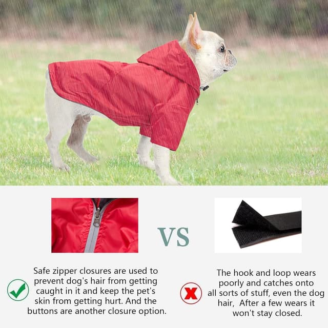 Thumbnail 5 de Red Waterproof Dog Coat with Legs L