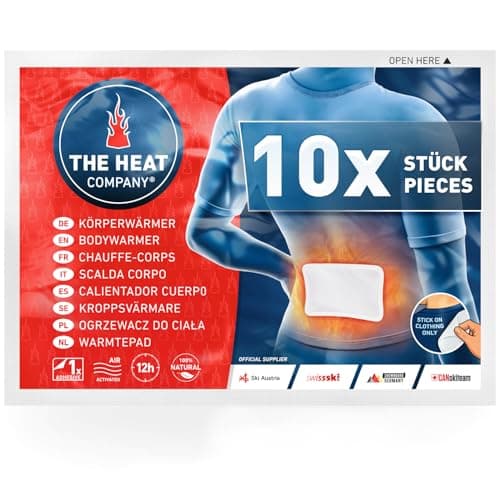 Detalle de THE HEAT COMPANY Calentador de cuerpo Extra CÁLIDO (10 piezas) con adhesivo y calor activado por aire