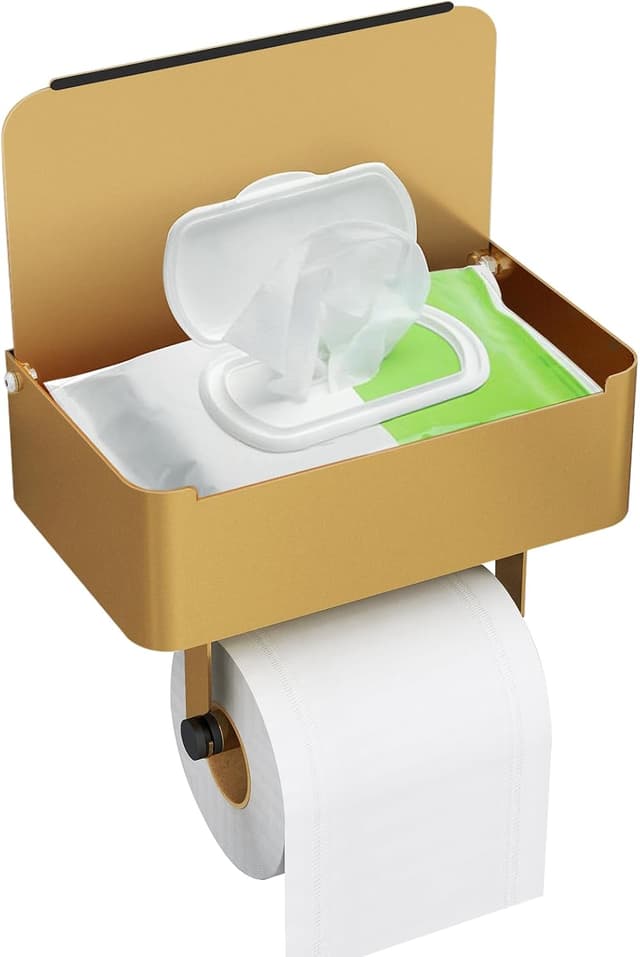 Imagen de Gypie 304 Stainless Steel Toilet Roll Holder Gold en OfertitasTOP