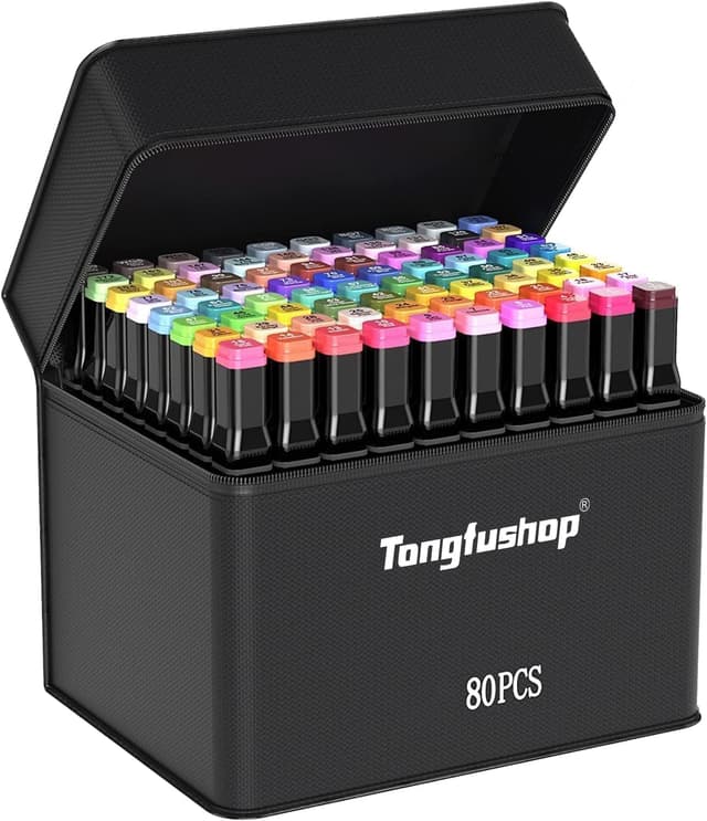 Imagen de Tongfushop 80 Alkoholmarker Set für Manga und Design 🎨 en OfertitasTOP