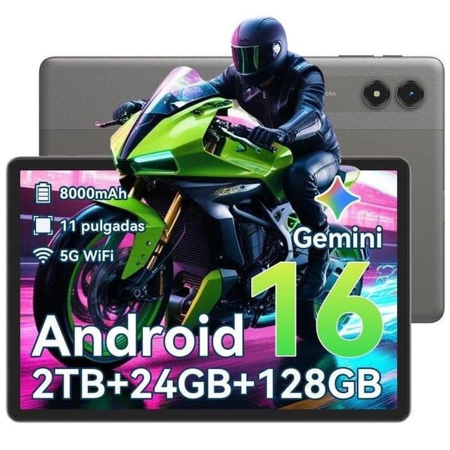 Detalle de VEKFULPC T50 WiFi 11" Gris: tablet de 24GB RAM y 128GB para productividad y multitarea