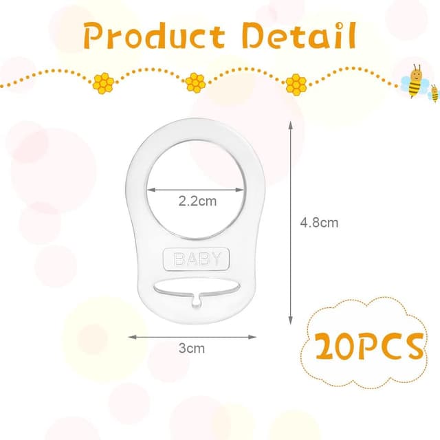 Thumbnail 1 de Vicloon Attache tétine silicone 20 pcs