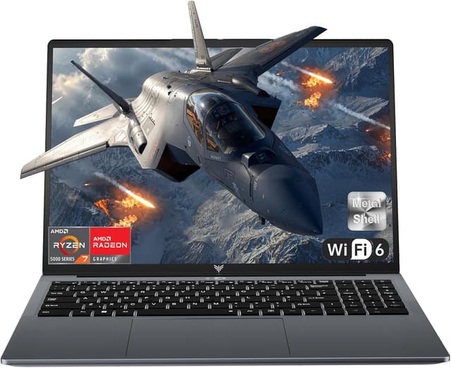 Detalle de ACEMAGIC Gaming Laptop 2025 mit Ryzen 7 5700U, 16 GB RAM und 512 GB NVMe (15,6" FHD)