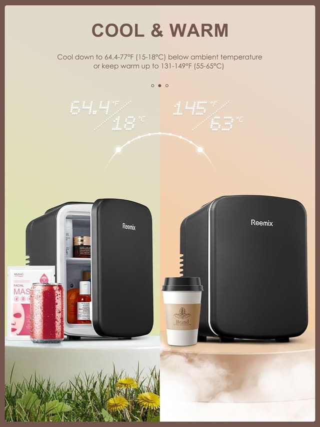 Detalle 2 de Mini-Kühlschrank 6 Liter mit 9 Dosen 6L