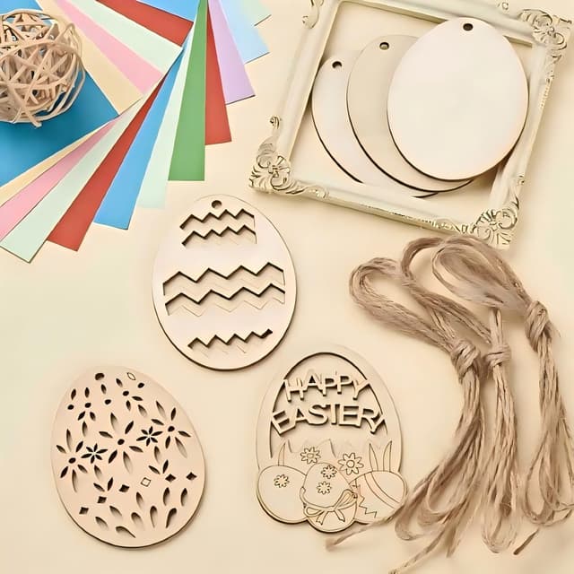 Thumbnail 3 de Easter Wooden Egg Crafts DIY kit