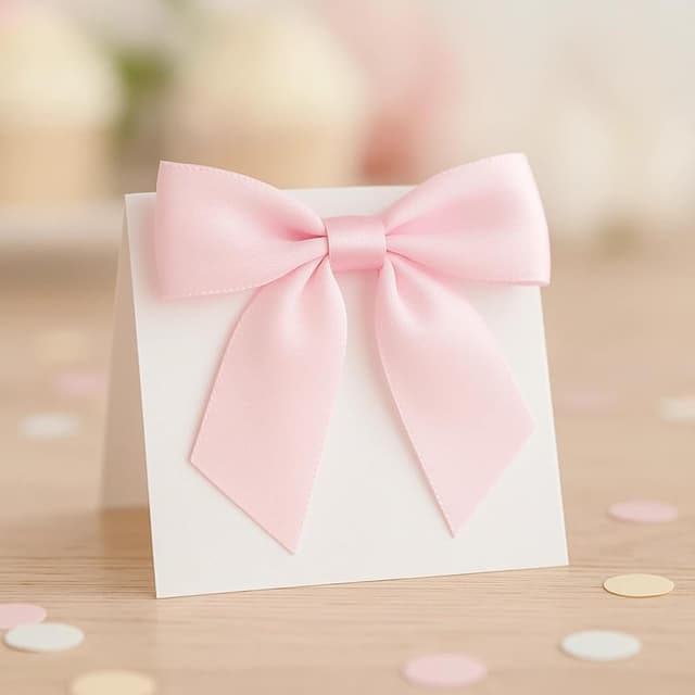 Detalle de jijAcraft Rosa kleine Schleifen mit Draht und Selbstklebepunkt (9×8,5 cm) – 24 Stück Satin-Dekoschleifen fürs Basteln