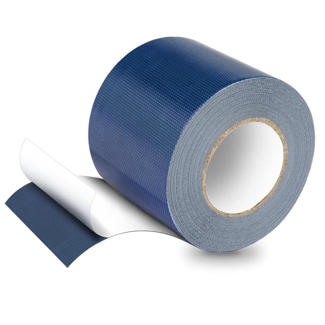 Detalle de PVC Planenband Planen-Reparaturklebeband (5 m x 8 cm) für Gewebeplanen, Lkw-Abdeckplane, Markise, Zelt – blau