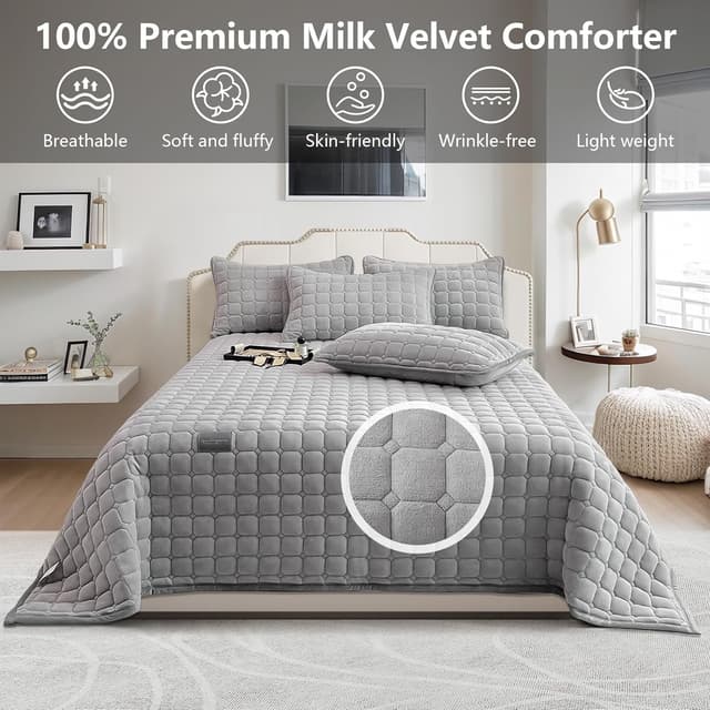 Thumbnail 2 de OKYUK Parure velours 230 x 250 cm