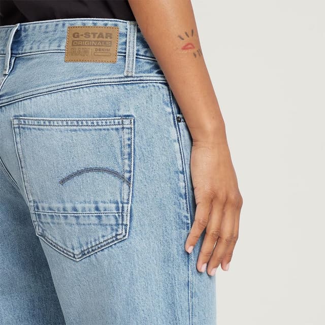 Detalle de G-Star RAW Damen Kate Boyfriend Jeans – Low Waist mit Relaxed Fit im Hüft- und Oberschenkelbereich