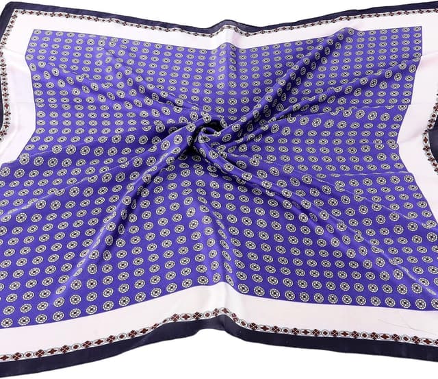 Thumbnail 2 de DAMILY Vintage Bandana Herren 70x70 cm Seidig